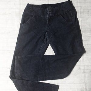 Navy Denim Slacks
